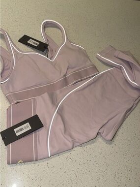 Aritzia Pink Workout Set - Sports Bra + Leggings